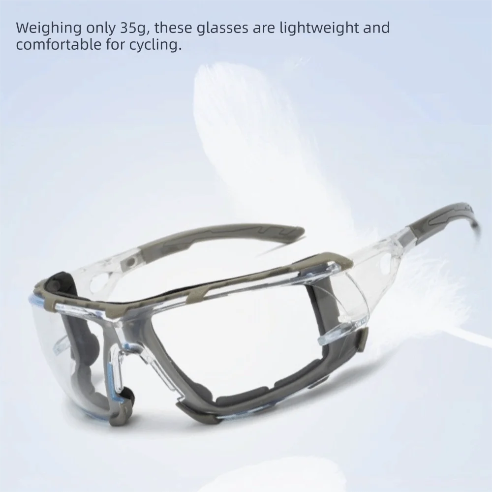 Brillen, transparente Schutzbrille gegen Wind und Sand, Sicherheitsschutzbrille, Sportbrille, HD-winddichte Schutzbrille, Outdoor-Reiten – Detail 11
