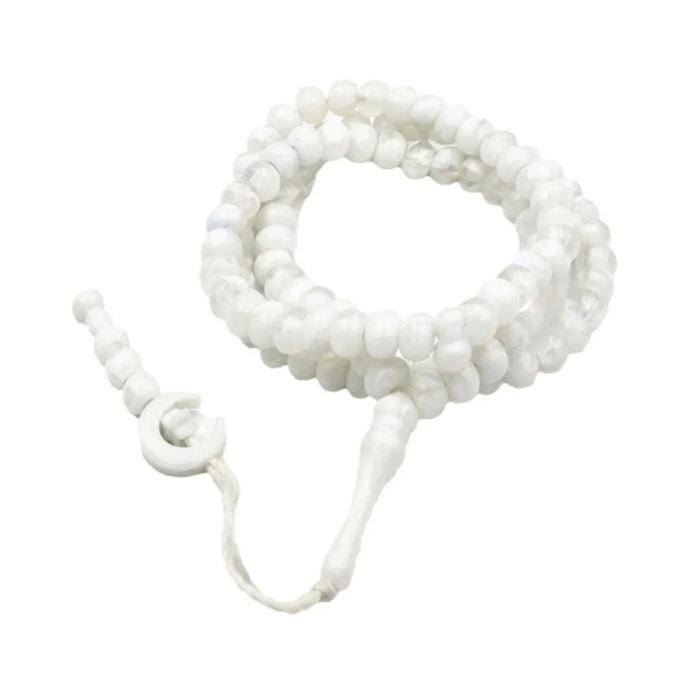 Ramadan Muslim Prayer Beads 99 Moon Star Islamic Praise Beads Handheld with Tassel Arab String Beads Eid Party Supplies