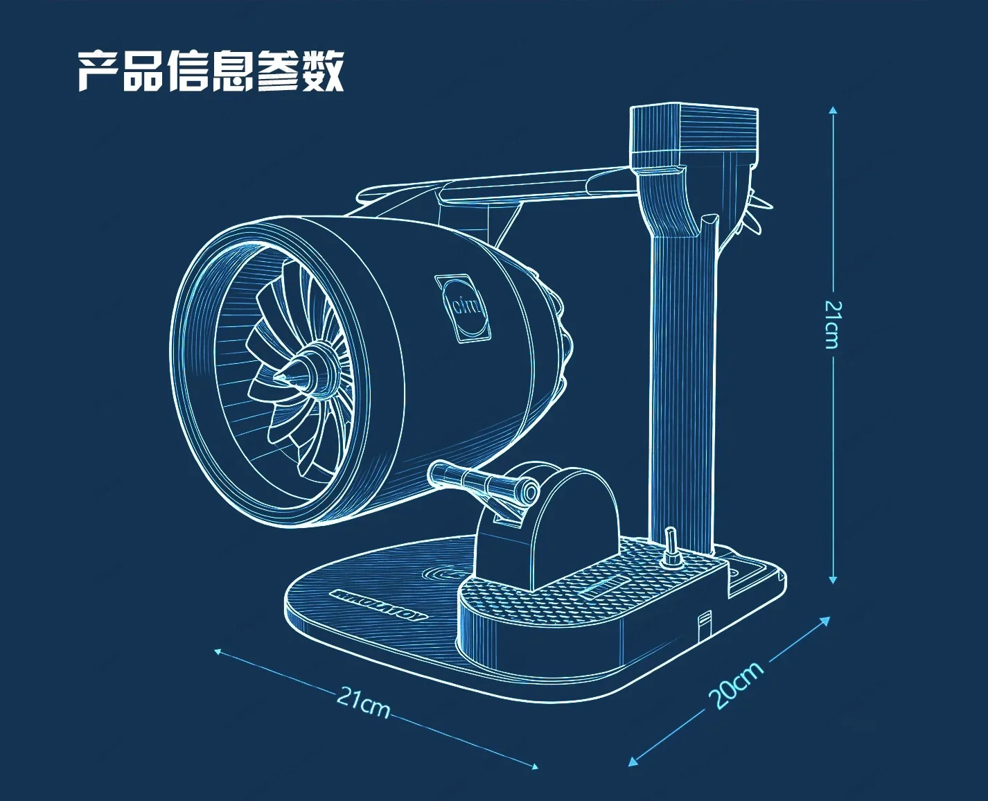 Aircraft Engine Model Fan, Turbo Fan with Mist Spray Humidifier, Airplane Jet Engine Desk Decor, USB Home Office Gadget Gift