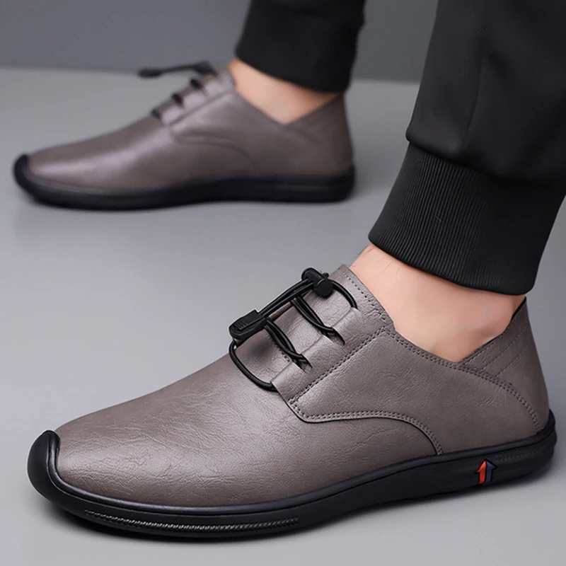 

New Summer PU Leather Men Loafers Luxury Men Casual Shoes Fashion Driving Shoes Breathable Slip on Footwear Office Formal Shoes