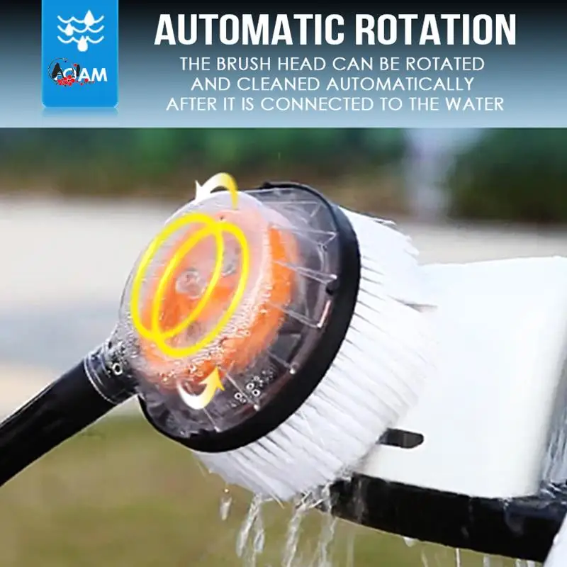 A10E-Rotating Round High Pressure Water-Gun Cleaning Car Wash Brush For Karcher