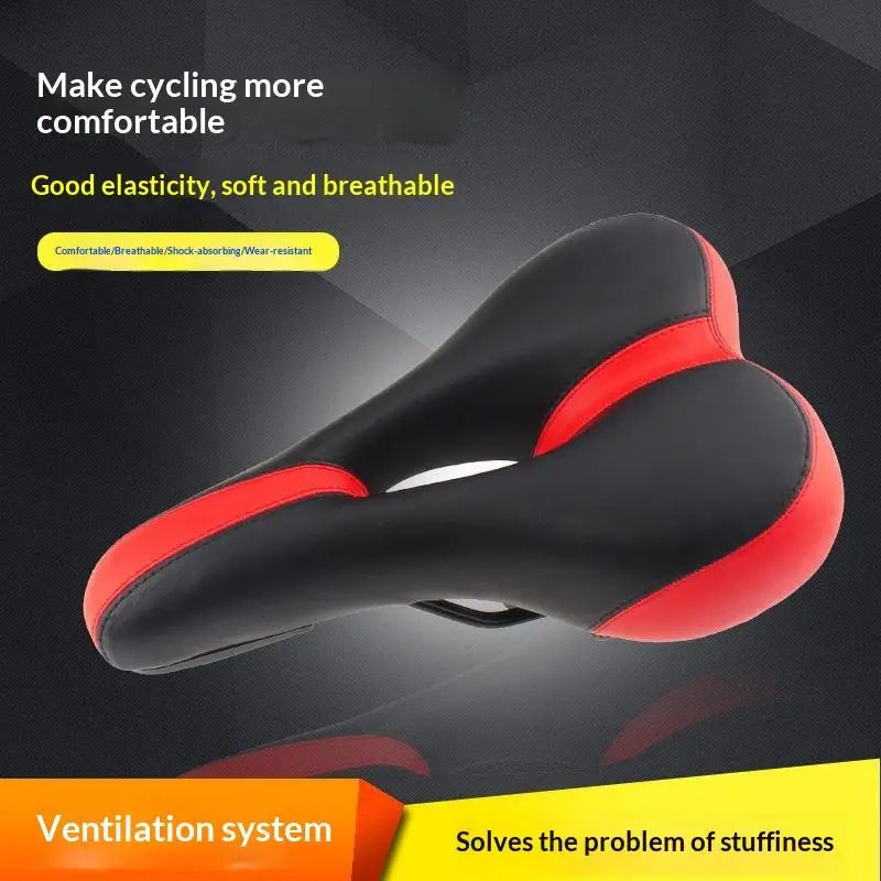 Comfortable PU Leather Oversized Bicycle  With Shock Absorption for Long Bike Rides
