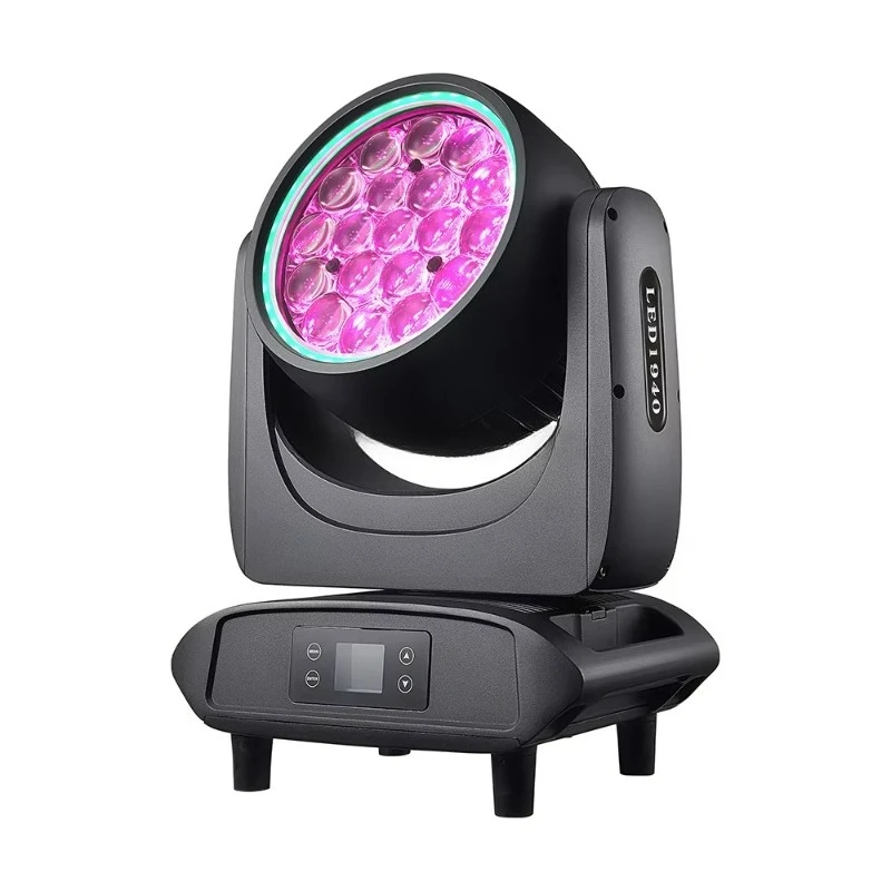 19x40W IP65 Waterproof LED Moving Head Light Zoom Beam Wash Outdoor Stage Light for Wedding DJ Concert Events