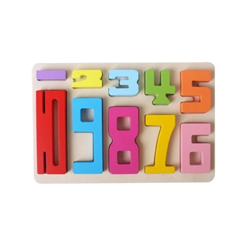 Set blocchi costruzione del numero Puzzle digitale 3D per regalo apprendimento dello sviluppo del cervello del giocattolo impilabile Montessori per bambini