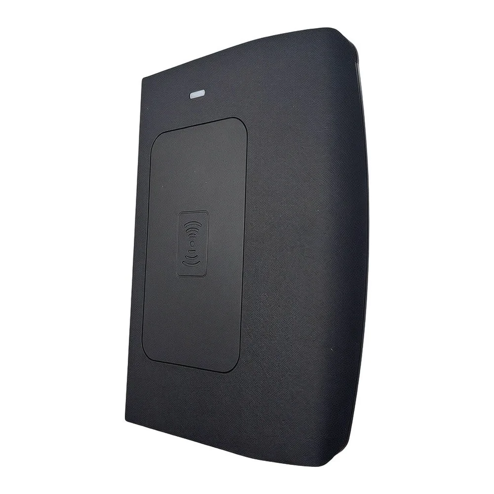 15W Wireless Charger for Nissan For X-Trail for t32 2021-2026 Center Console Mount Black ABS Body Overheat for protection