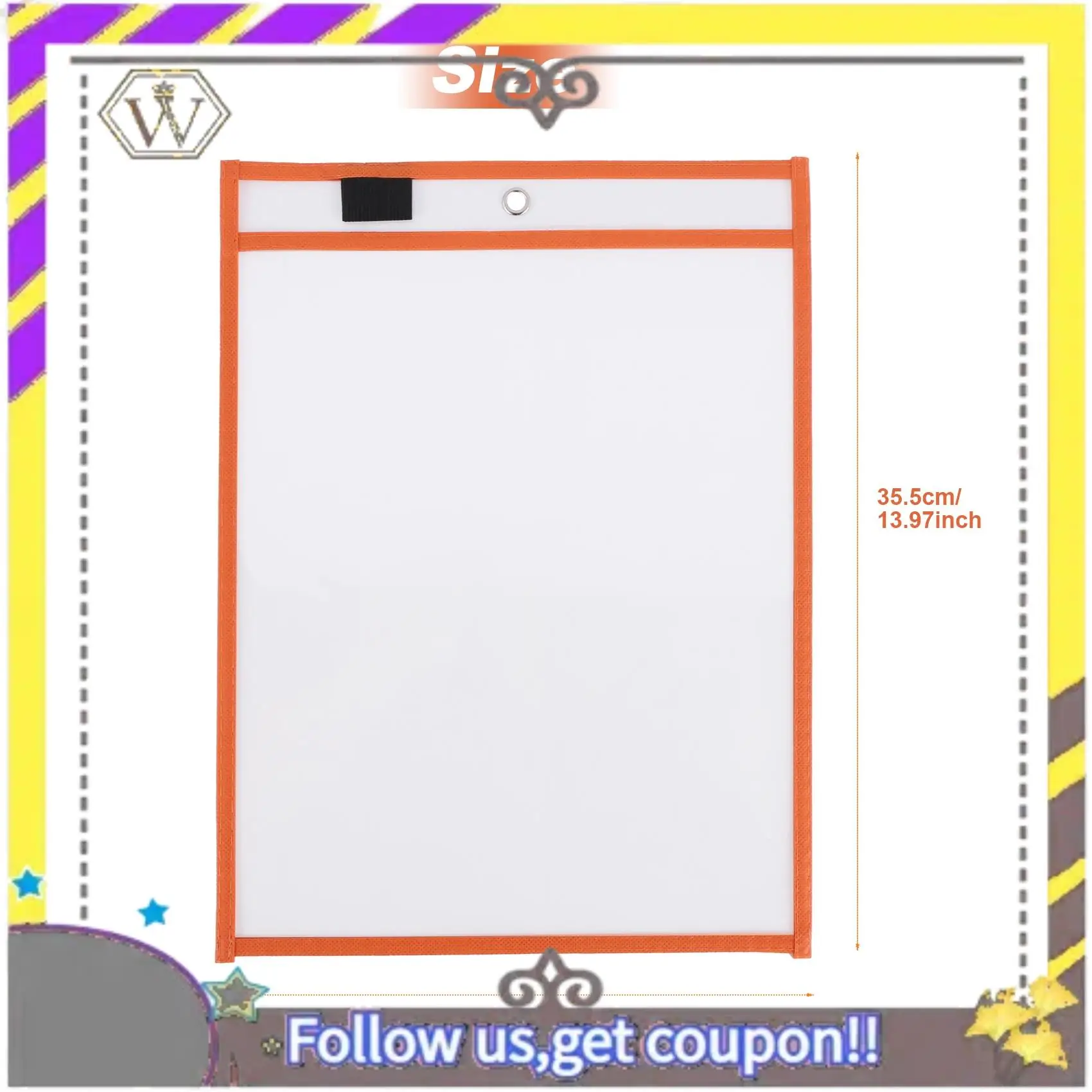

New 30Dry Erase Pockets Pockets Perfect Classroom Organization Reusable Dry Erase Pockets Teaching Supplies