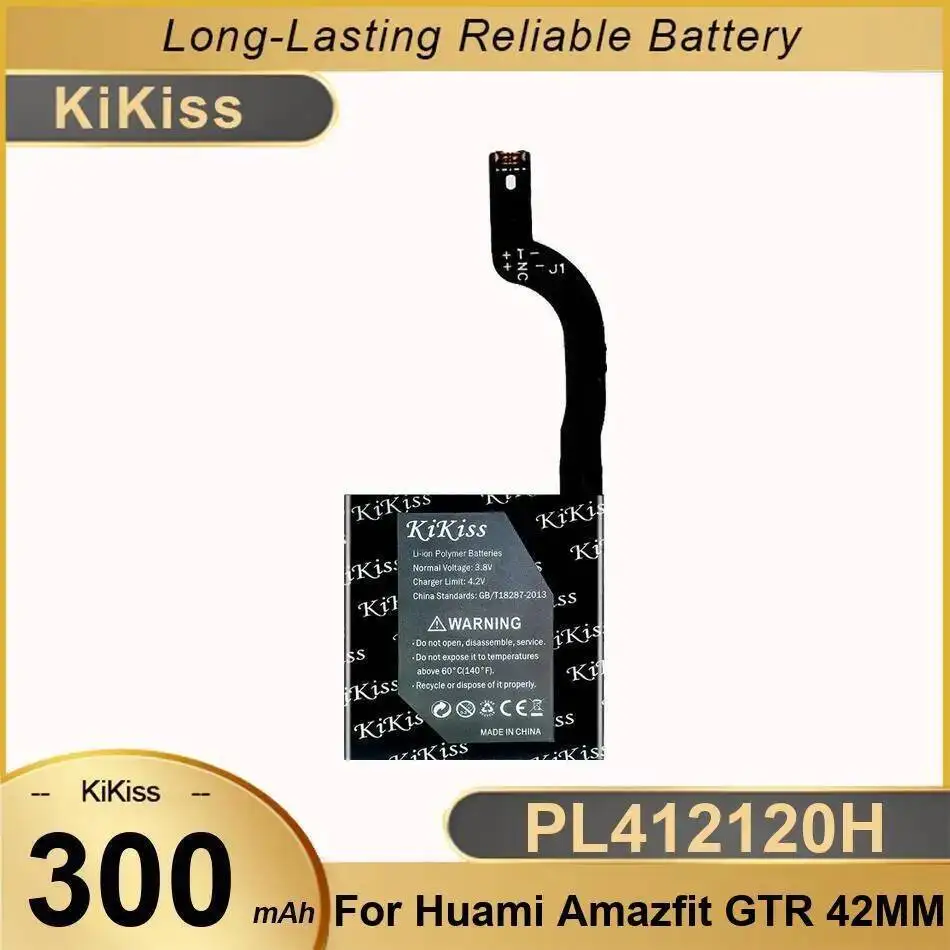 

Стабильный аккумулятор для умных часов PL412120H для Huami Amazfit Gtr 42 мм 300 мАч