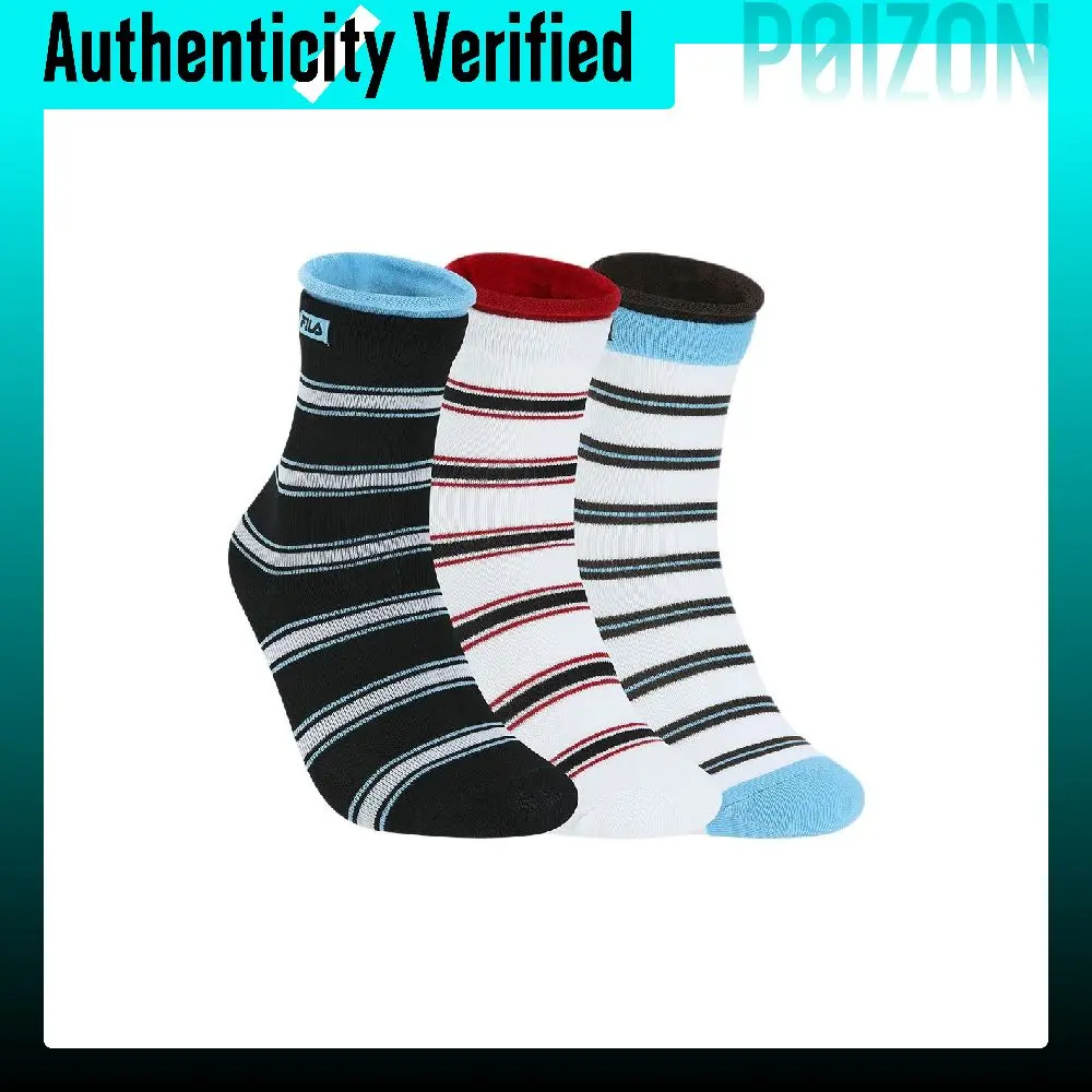 FILA WHITE High Rise Shoe Liner Set Women's 3 Pack F13W613368F99
