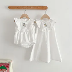 girls dress 2023 new summer kids fashion print sleeveless Princess Dress