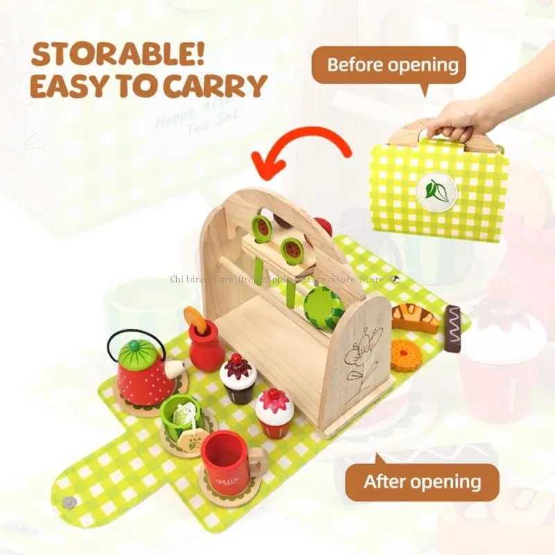 ملحقات المطبخ للعب التظاهري للأطفال الصغار، أواني الأطباق الخشبية، لعبة تعليمية للفتيات والأولاد