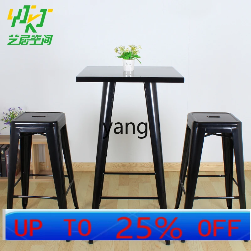 

LMM high table retro metal bar table restaurant high table iron bar