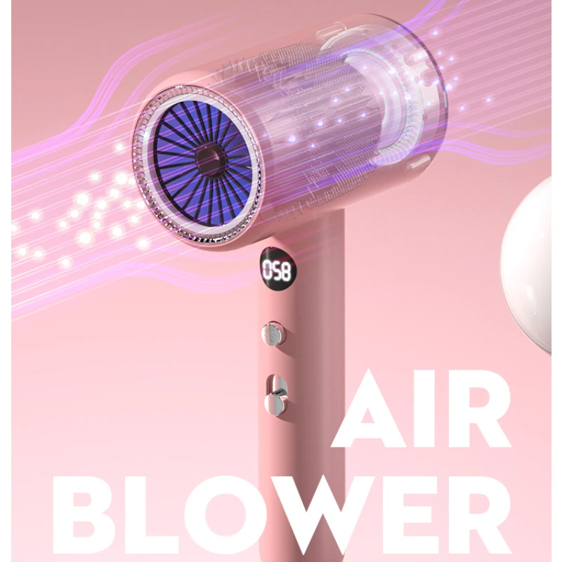 

Anion Hair Blow Dryer Does Not Hurt Hair Blowing Combs High-Power Hair Dryer Blue Light Constant Temperature Secadora De Cabello