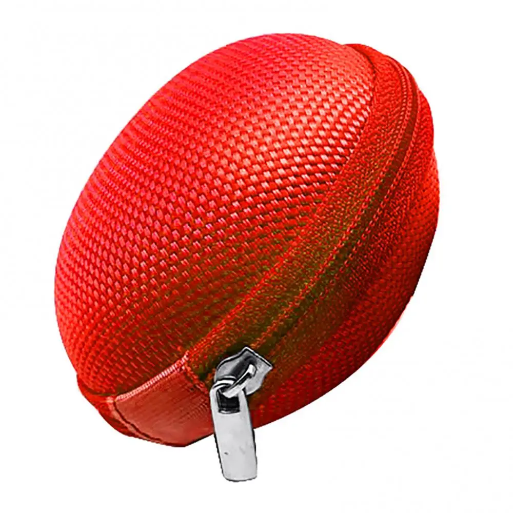 Round Earphone Storage Bag Composite Material Durable Zipper Design Portable Earbuds USB Cable Carrying Case Organizer Pouch