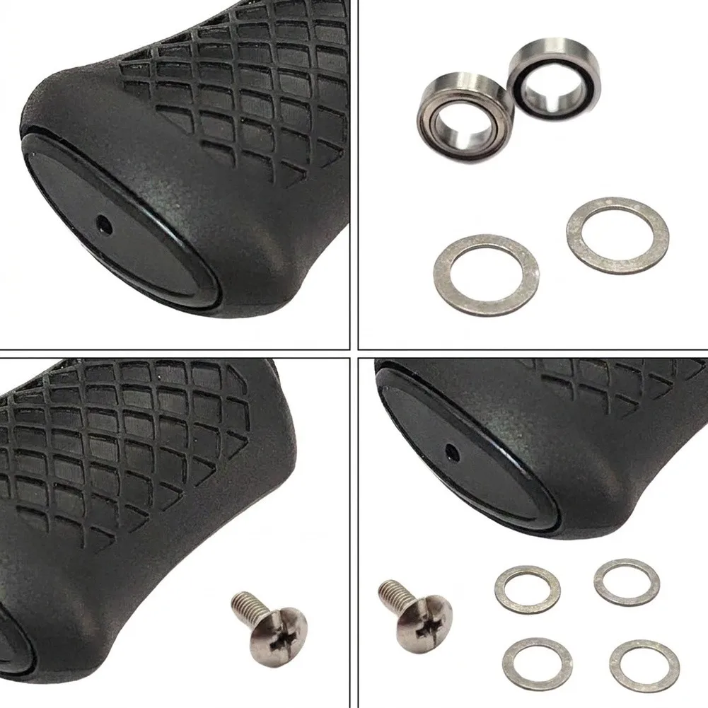 Rubber Handle Knob For Daiwa=Tatula=Alpha=Zillion Salamander Baitcasting Reel Anti-Slip Grip Replacement Part Black 2pcs Set
