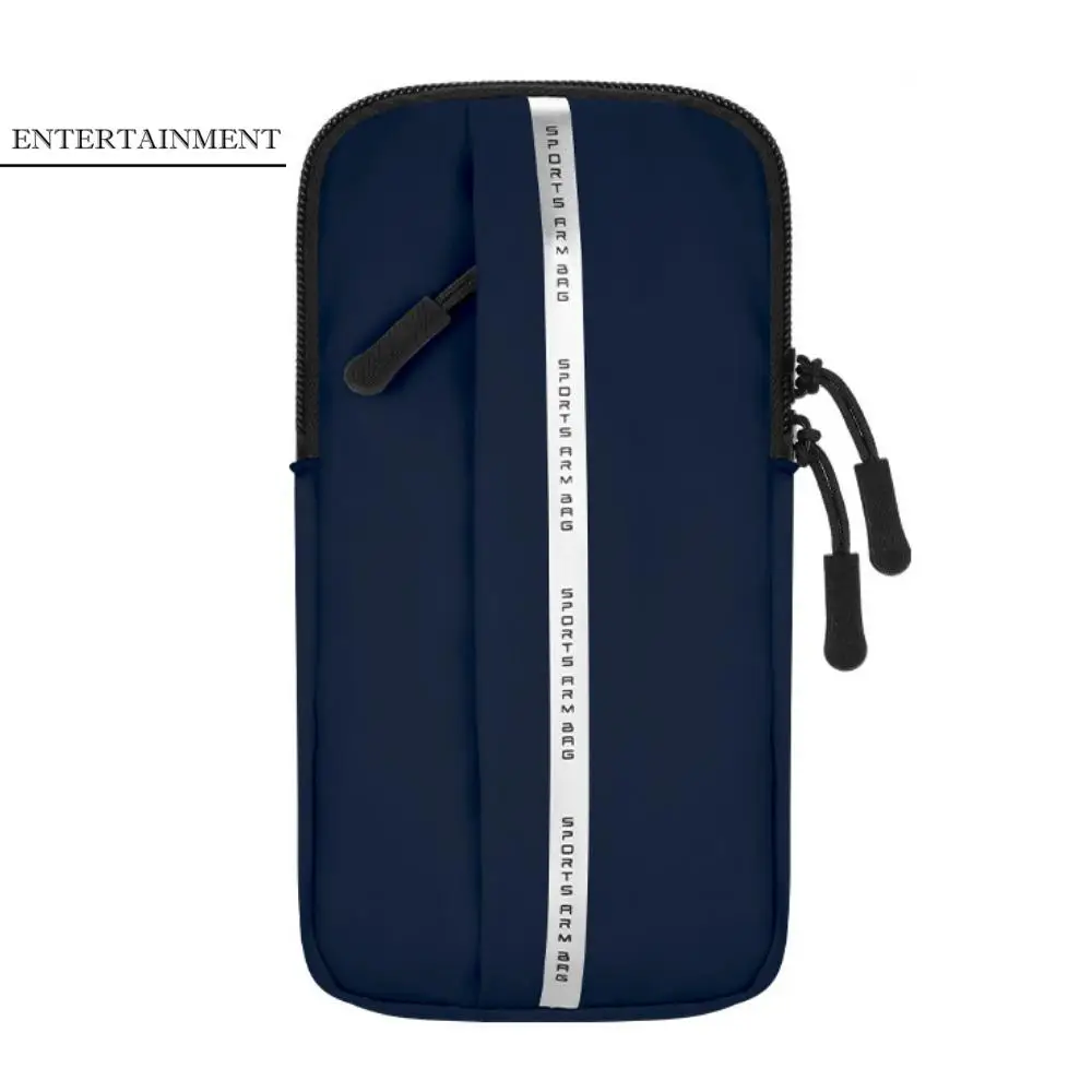 

PU Running Mobile Phone Arm Bag Waterproof Large capacity Running Phone Holder Vertical Elastic Armband Sports Phone Case