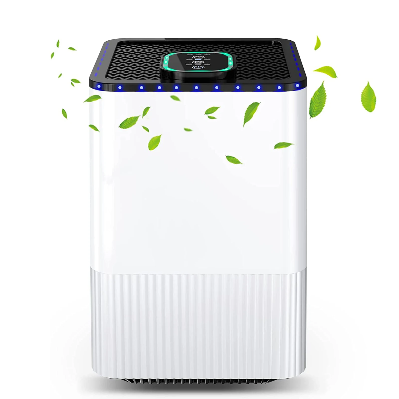 HEPA Smart Activated carbon Ionizer Air Purifier A8 For Home With Air Quality Indicator Night Light