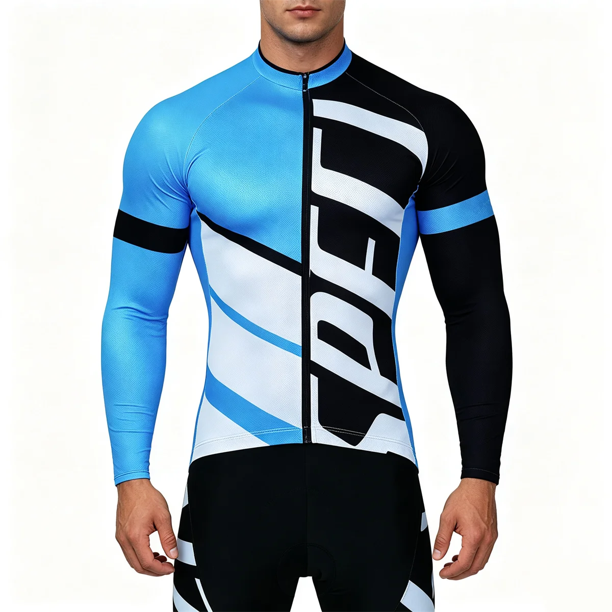 Winter-Thermo-Fleece-Radtrikot Herren MTB-Bekleidung 2027 Bluse Uniform Fahrradbekleidung Komplettes Tricuta-Latztrikot-Set – Detail 4