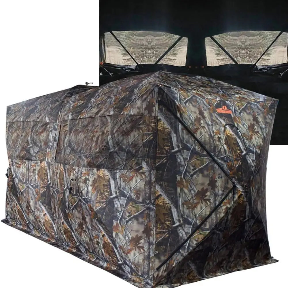 

Portable 6-Person Side-by-Side Hunting Blind, 140x70 Footprint, 80 Height