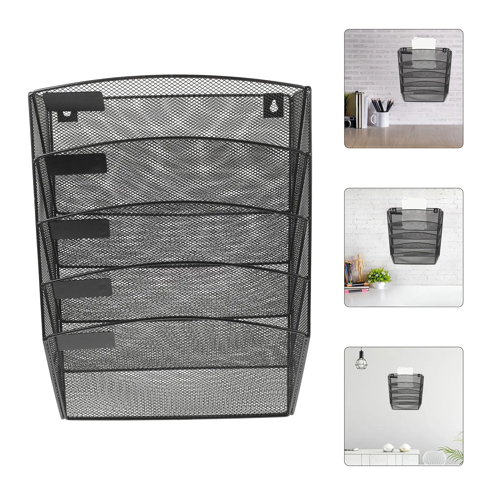 

Настенная сетчатая подставка для файлов, органайзер для документов, держатель для журналов, многофункциональная полка для хранения, витрина для брошюр