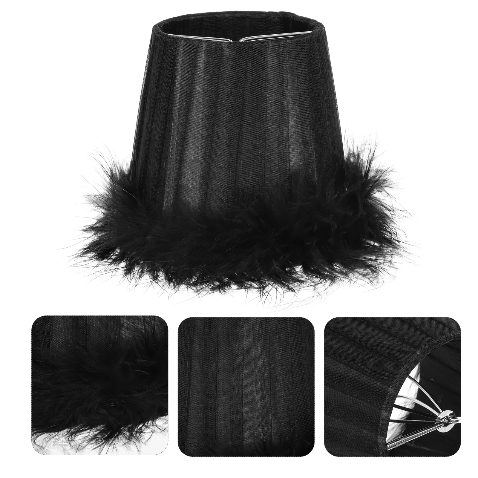 

1Pcs Lampshade Chic Cloth Art Light Cover Indoor Use Bedside Table Lamp Decor Accessory Soft Cozy Eye Protection