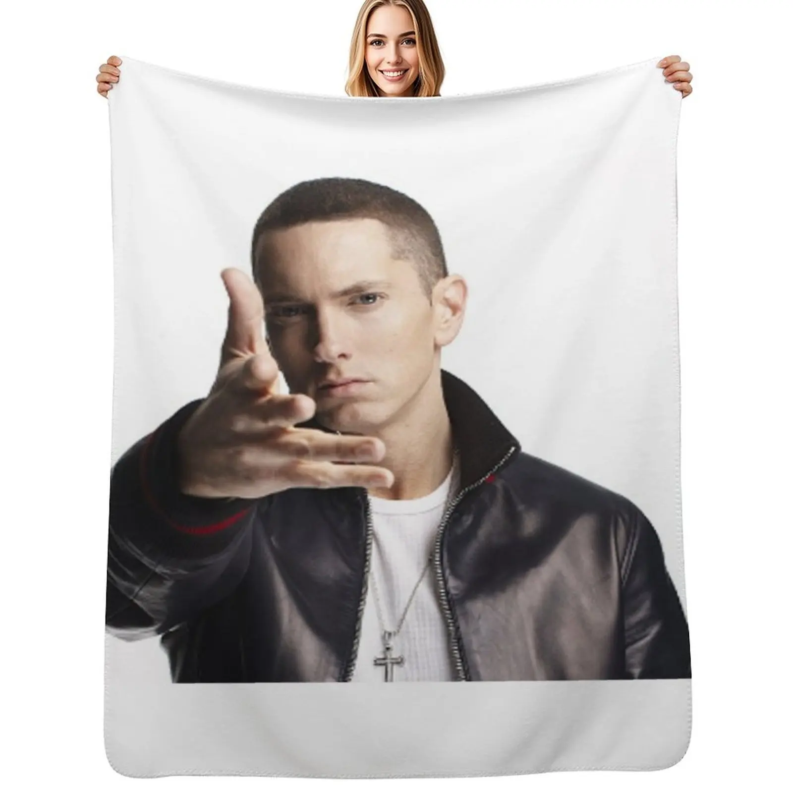 

Eminem Throw Blanket Soft Warm Blanket Gift for Men Women Adults