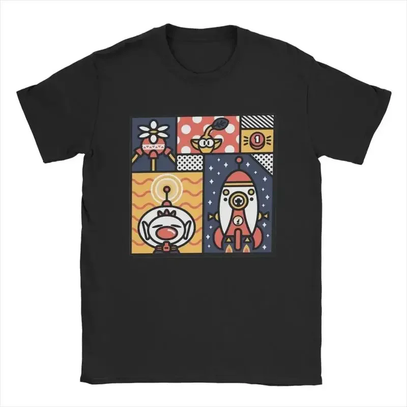 Humor Pikmin T Shirt for Men O Neck Cotton  4XL 5