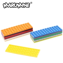 Marumine 20PCS MOC Classic Block Baseplate 4x12 Pellet Building House DIY Brick Model Board Parts Accessories 3029 Compatible