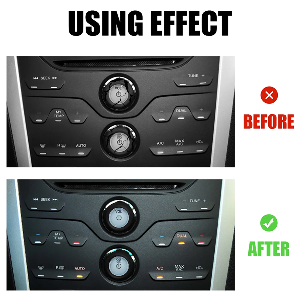 1/2/4 Stück Audio-Radio-Lautstärkeregler-Drehknopf für 11 12 13 14 17 Ford Explorer Taurus – Detail 3