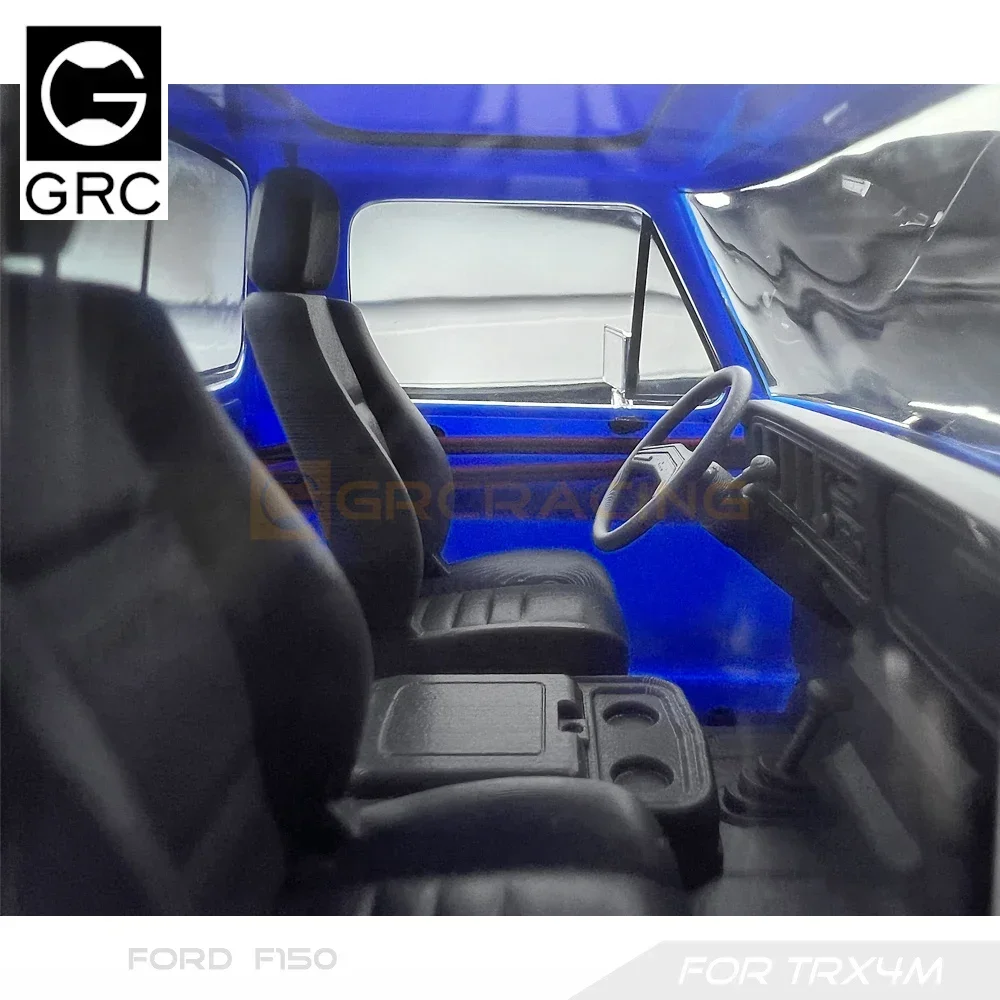 GRC 3D Printed Interior / Dashboard / Seat W/Cooling Fan for TRX4M Ford F150 / TRX4MT F150 Pickup Upgrade Option Parts # G183W