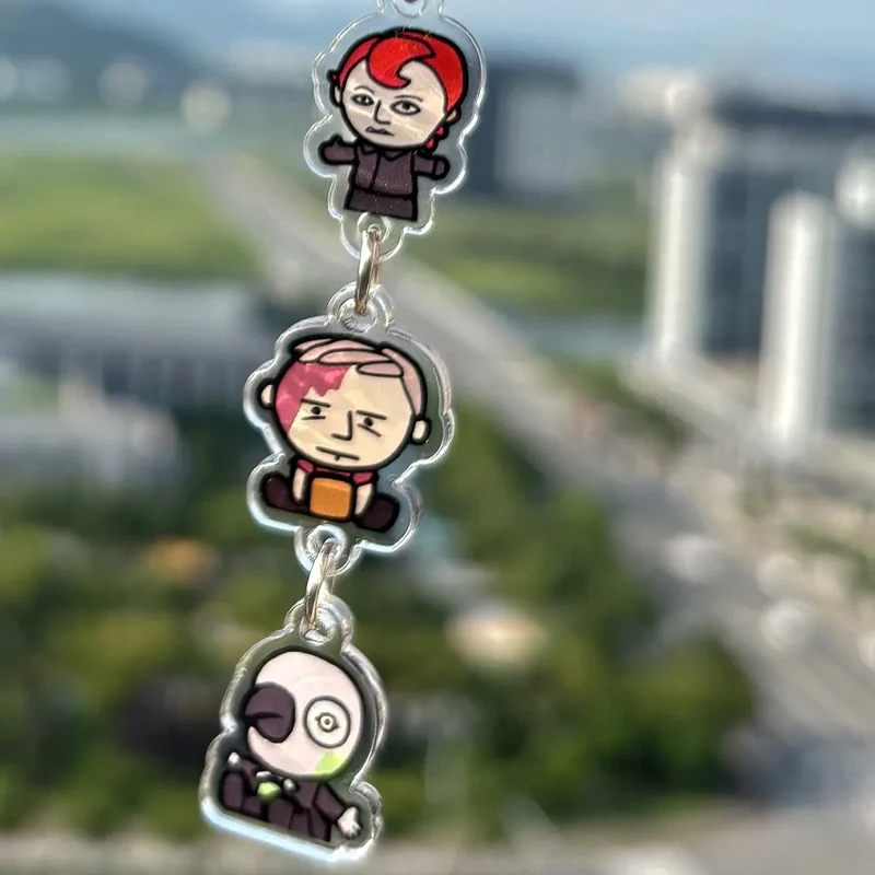 in Stock 10th Anniversary Rusty Lake Rose Albert Harvey Acrylic mini  Keychain Pendant Decoration birthday Gifts