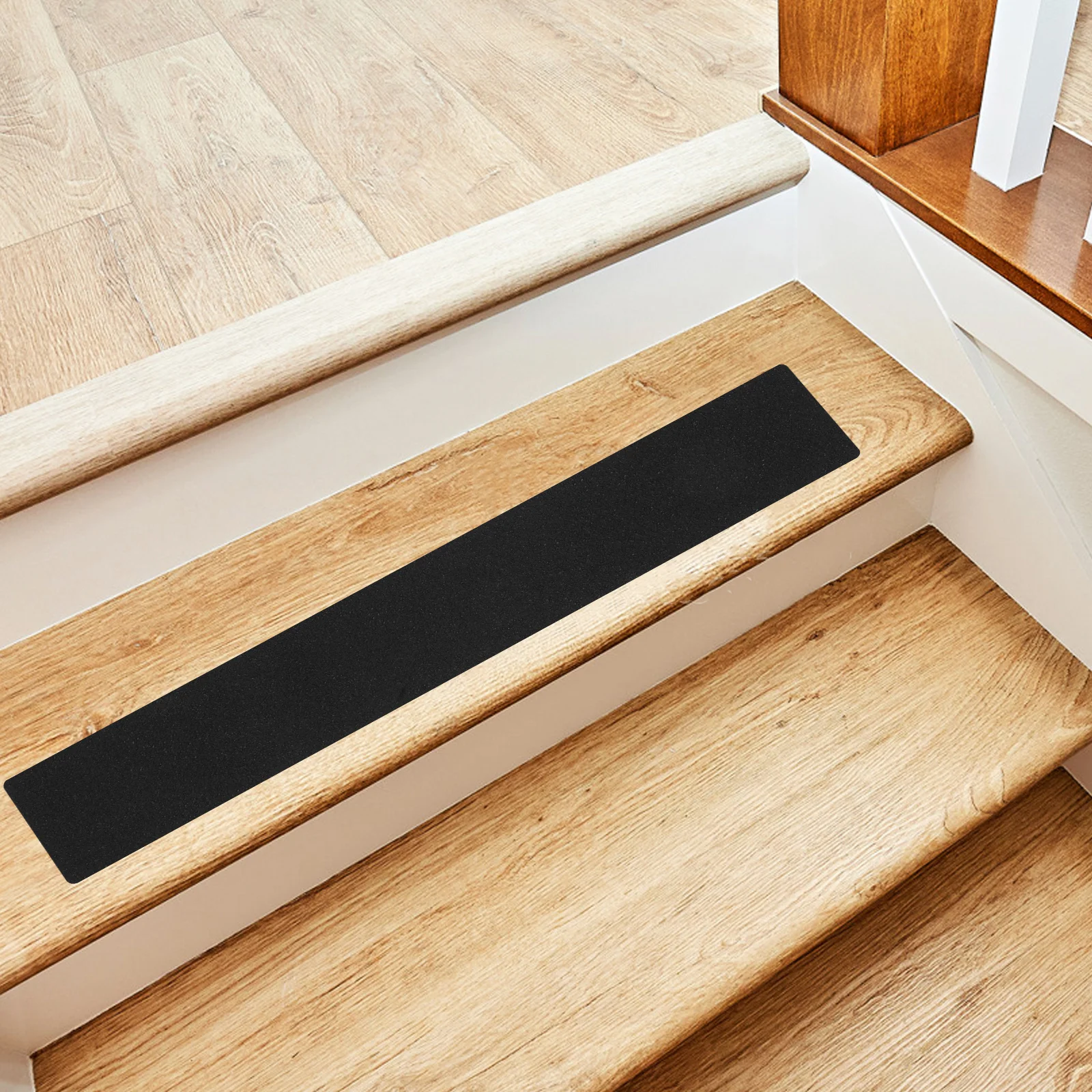 

4Pcs Anti Slip Tape Waterproof Peva Peel Stick Strips Clear Non Skid Stair Treads for Indoor Outdoor Use Wood Stone Concrete