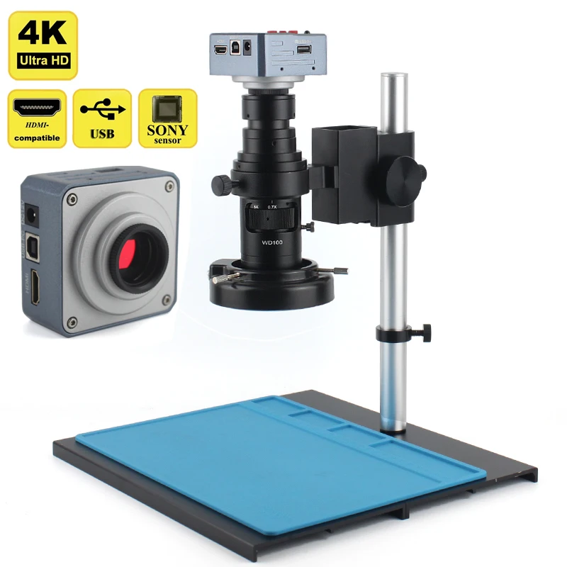 4K Ultra HD 1080P Compatible HDMI USB Digital Video Microscope Camera 4K Output 1/2\