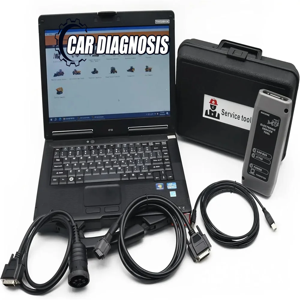 v2025 728-26500 72826500 For JCB JS220 Diagnostic Scanning Instrument JS200 Electronic Service Tool Diagnostics Excavator+cf53la