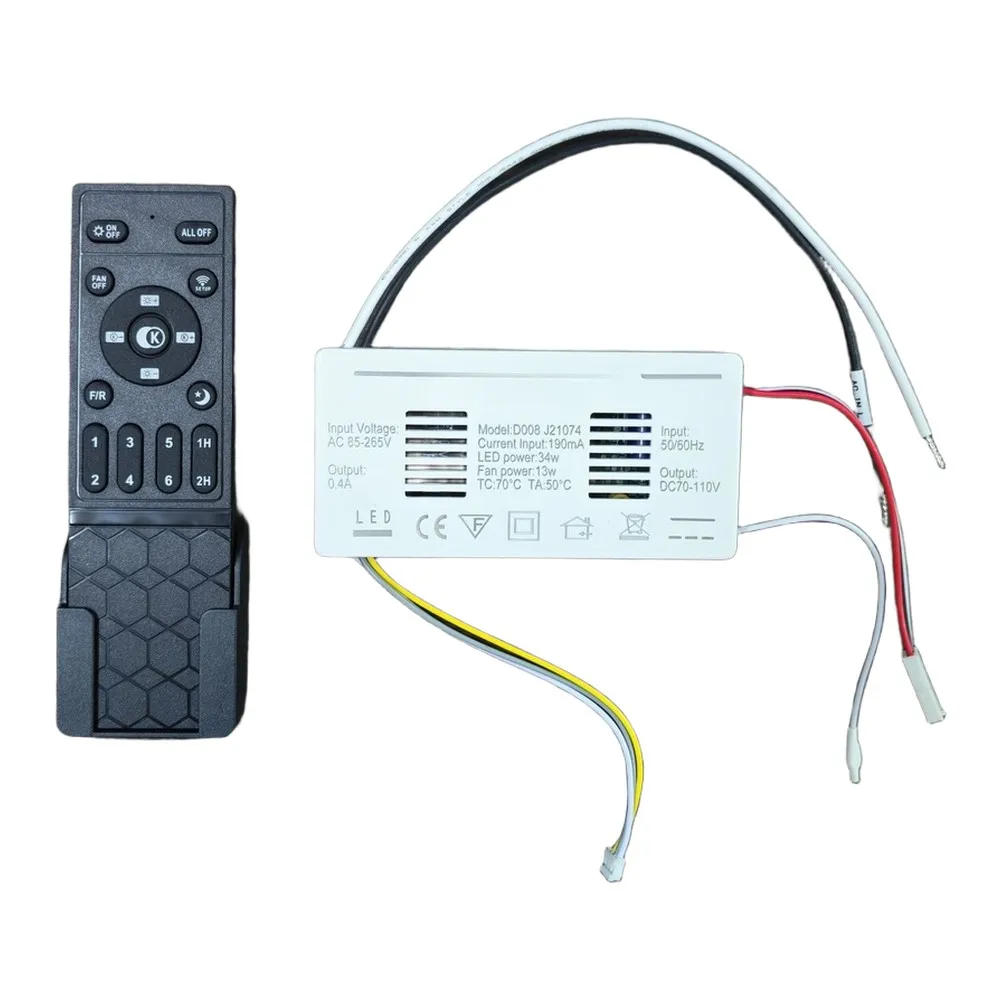 DC Drive Remote Control GY-D008 Controller AC85-265V For Bedroom Ceiling Fan Light Adjustment ABS White Switch Instrument Parts
