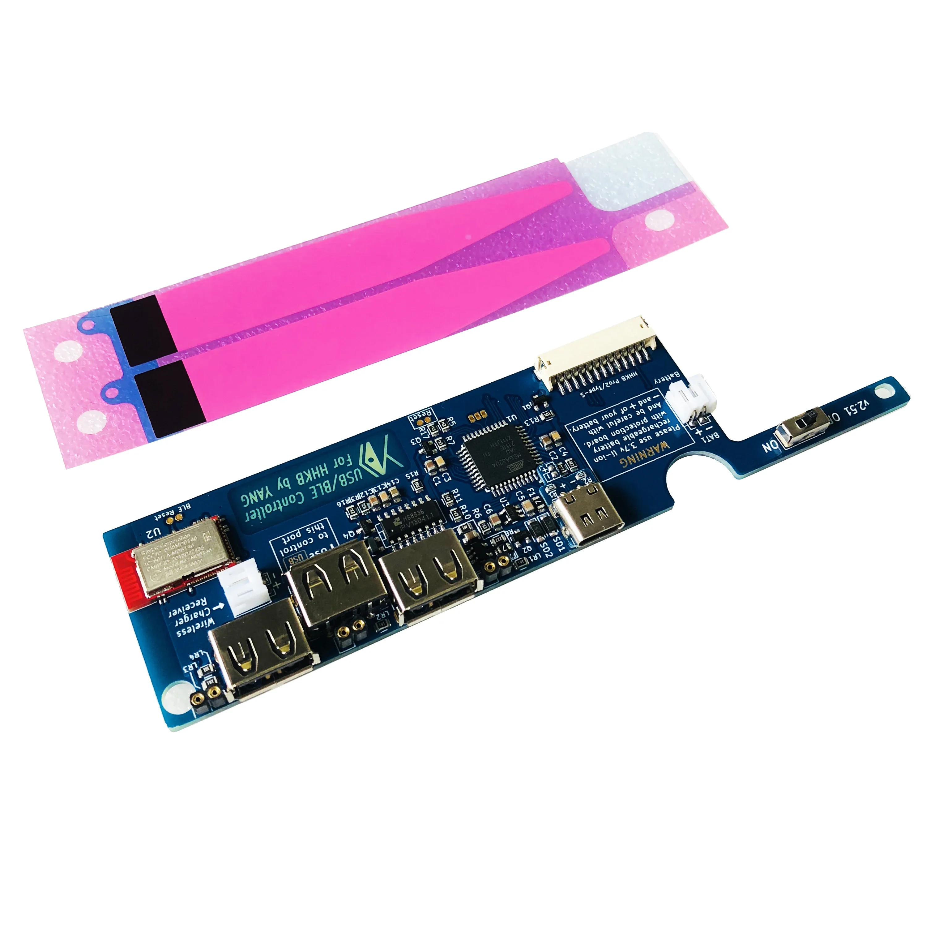 Nvarcher Conversión de capacitancia estática inalámbrica Bluetooth BLE BT control principal de modo dual sin teclado, adecuado para la serie Pro2