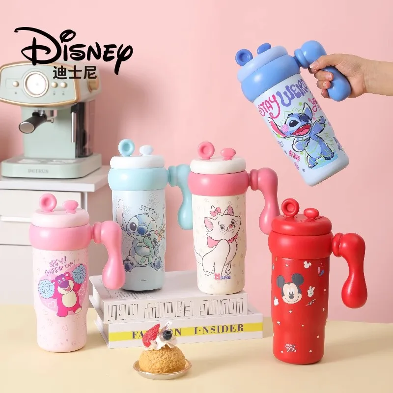 

Disney Stitch Thermos Cup New Cute Cartoon Fashion Creative Straw Ice Fighter Cup Portable Large Capacity Fashion Birthday Gift