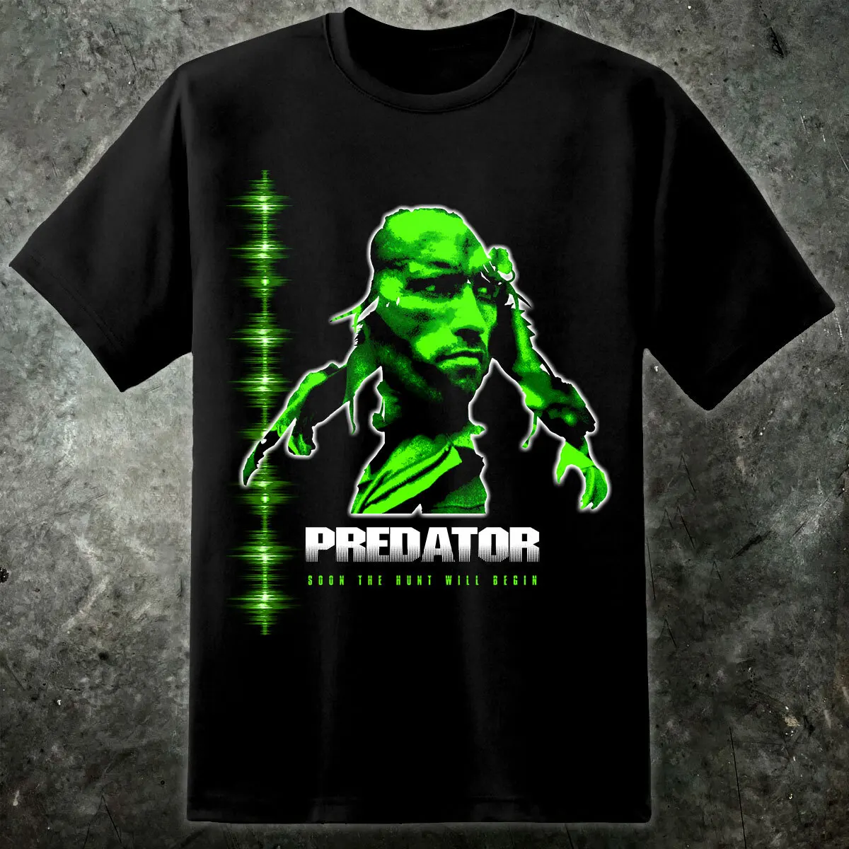 Predator Arnie Mens Yautja Sci Fi Movie T Shirt Xenomorph 80s Dutch Val Verde