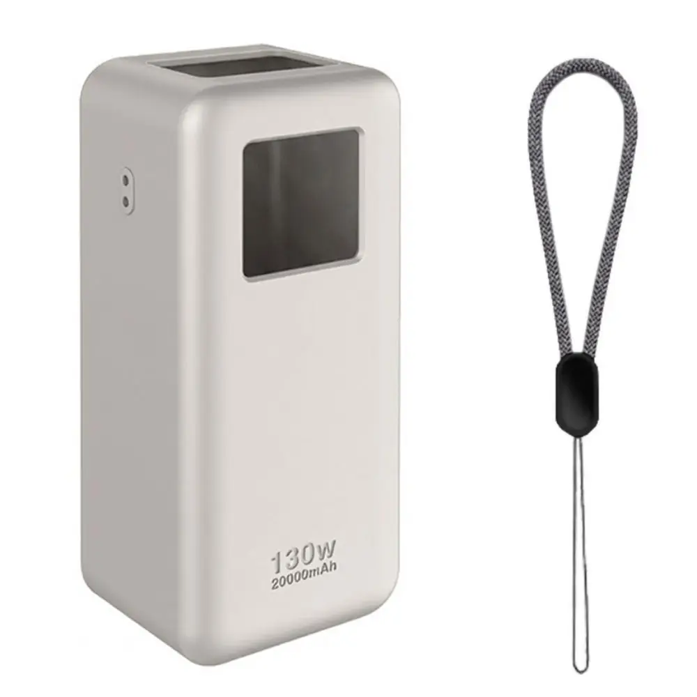 Capa de silicone à prova de choque com alça capa protetora macia portátil à prova de poeira para ugreen nexode power bank 20000mah 130w