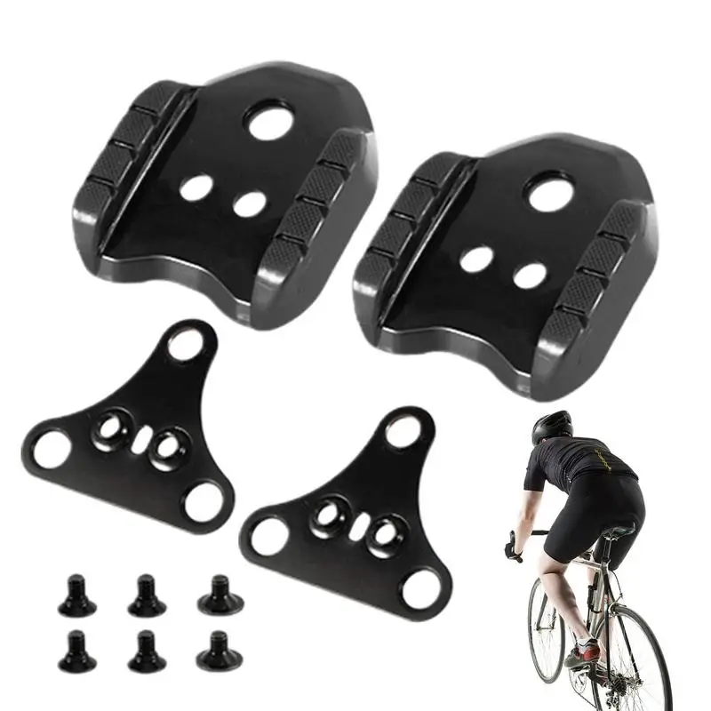 Cleat Stabilizing Adapter 3 Holes Bike Pedal Adapters For Moutain Bike Metal Cycling Accessories With Universal Fit And Uniform