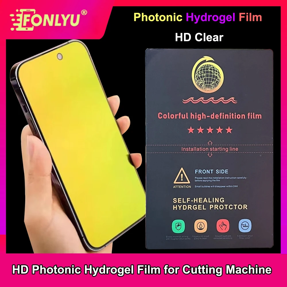 

FONLYU Photonic Hydrogel Film Screen Protector Micas for Mobile Phone HD Clear Self Repair Sheet for SS Y22 Cutting Machine
