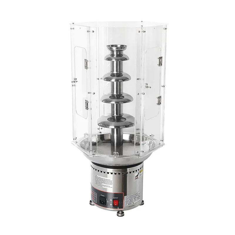 

Acrylic fountain cover Chocolate matching PVC isolation cover 4/5/6 layers windproof and dustproof transparent cover