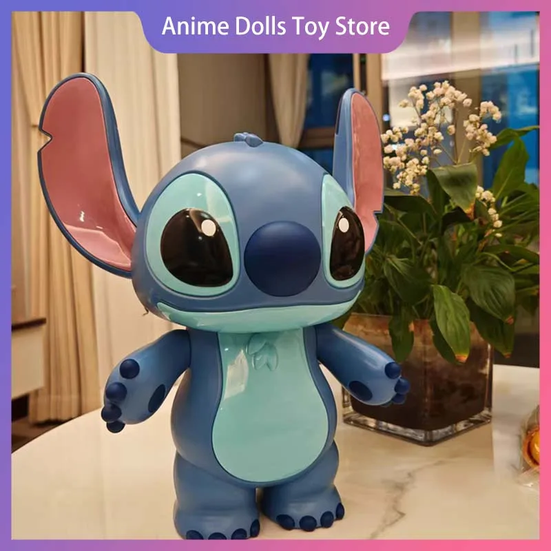 

Genuine Disney Stitch 32cm Figure Piggy Bank Trendy Toy With Music Cartoon Cute Children'S Electric Piggy Bank Desk Decor Gift