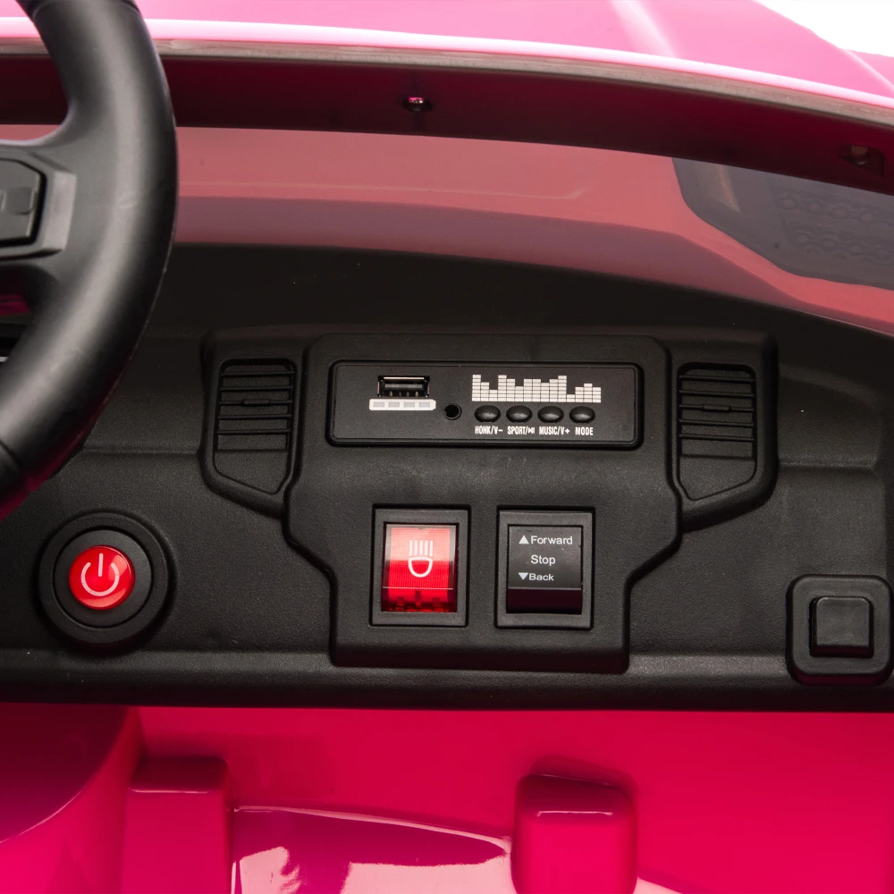 24V 160W 2-zits kinderrit op vrachtwagen afstandsbediening 4-wiel ophanging ingebouwde muziek Bluetooth voor leeftijd 3-6