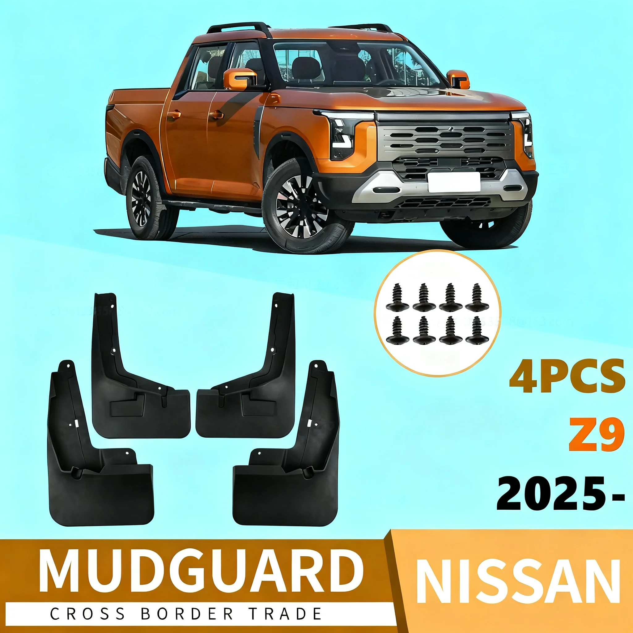 

Nissan Z9 2025 Model Front And Rear Tire Mudguard Modification Car Accessories Auto Mudguard Suitable for Nissan Z9 2025