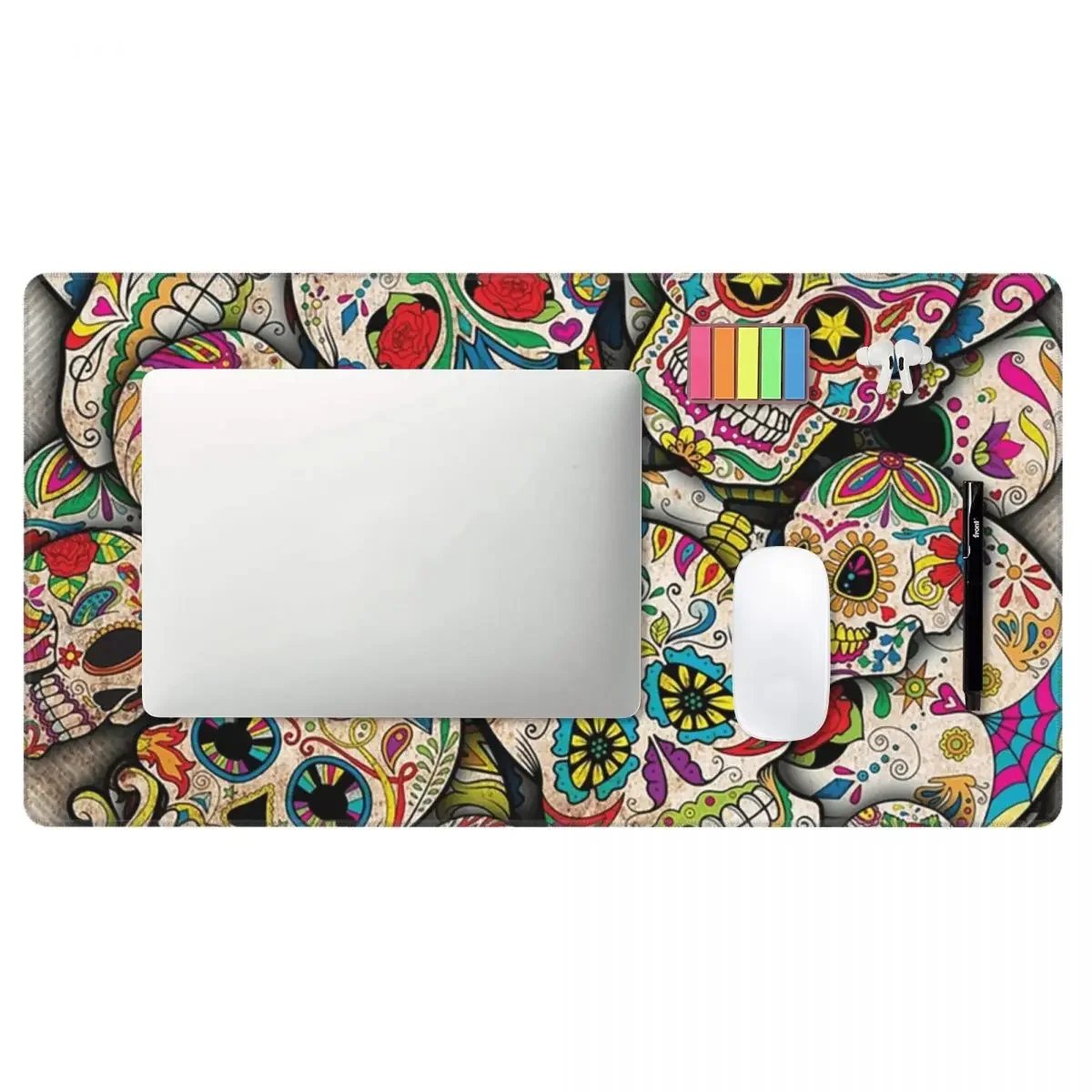 Large Mouse Pad Sugar Skull Collage Gamer PC Laptop Mats Keyboard Carpet Computer Gaming Office Accessories Desk Mat