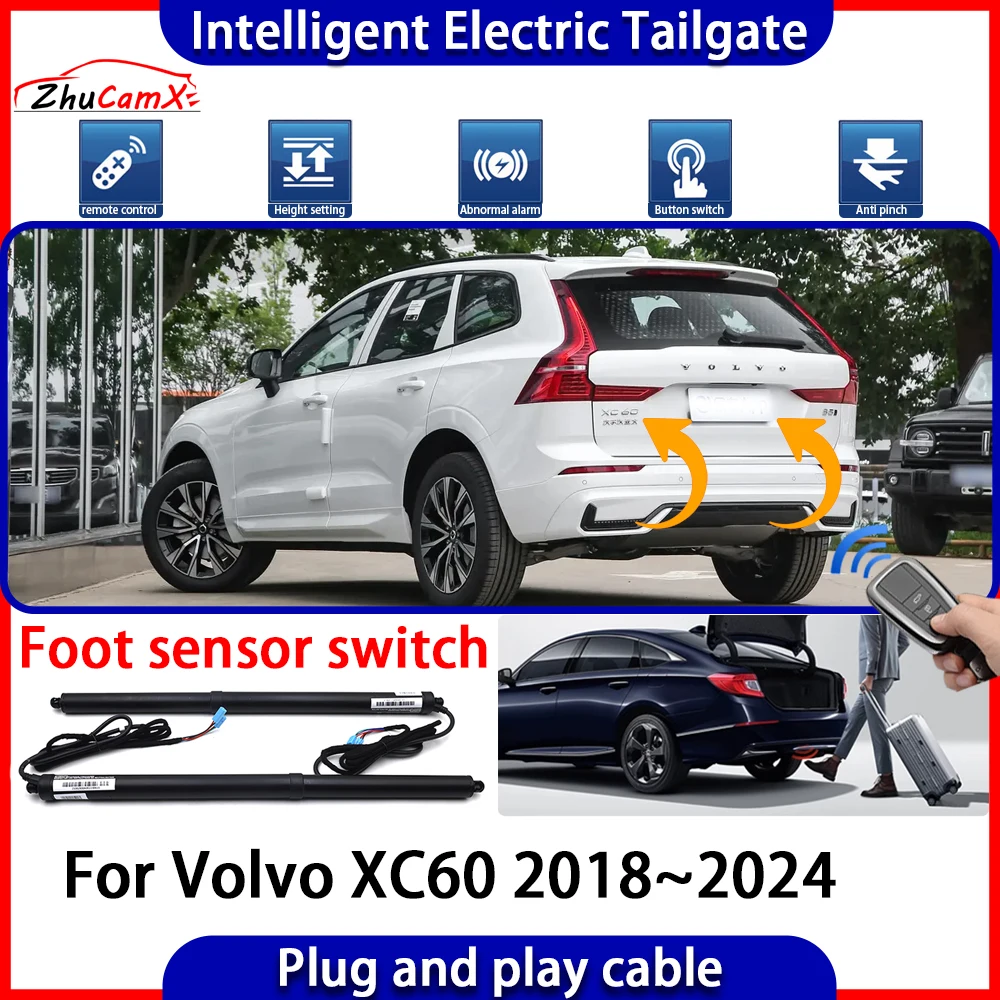 

ZhuCamX Car Automatic Lifting kit Opening Trunk Intelligent Electric Tail Gate Lift Tailgate for Volvo XC60 2018~2024