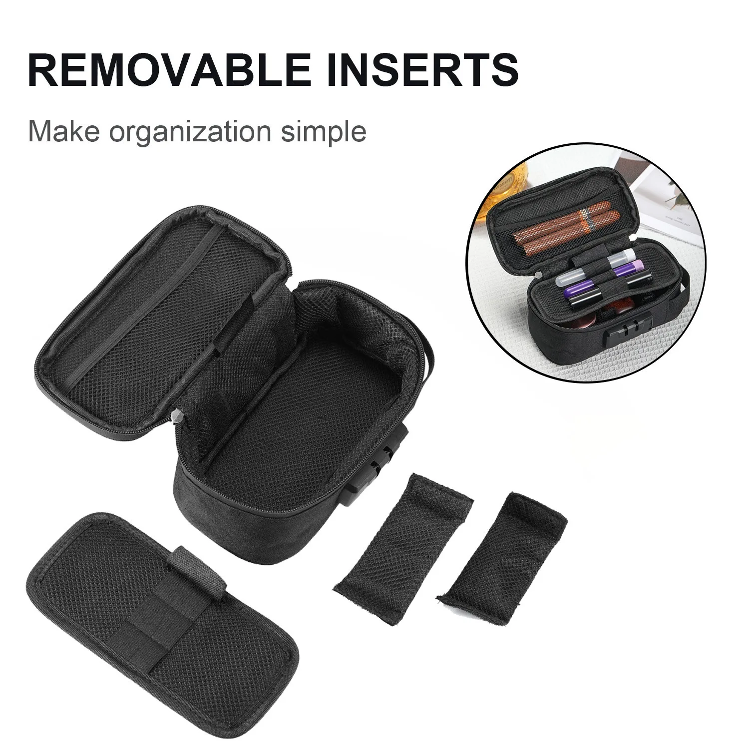 JINXINGCHENG Seal Zipper Fresh-keeping Bag Smoking Odor Smell Proof Cigarette Stash Bag Kit with Tobacco Stroage Bag 10 Colors