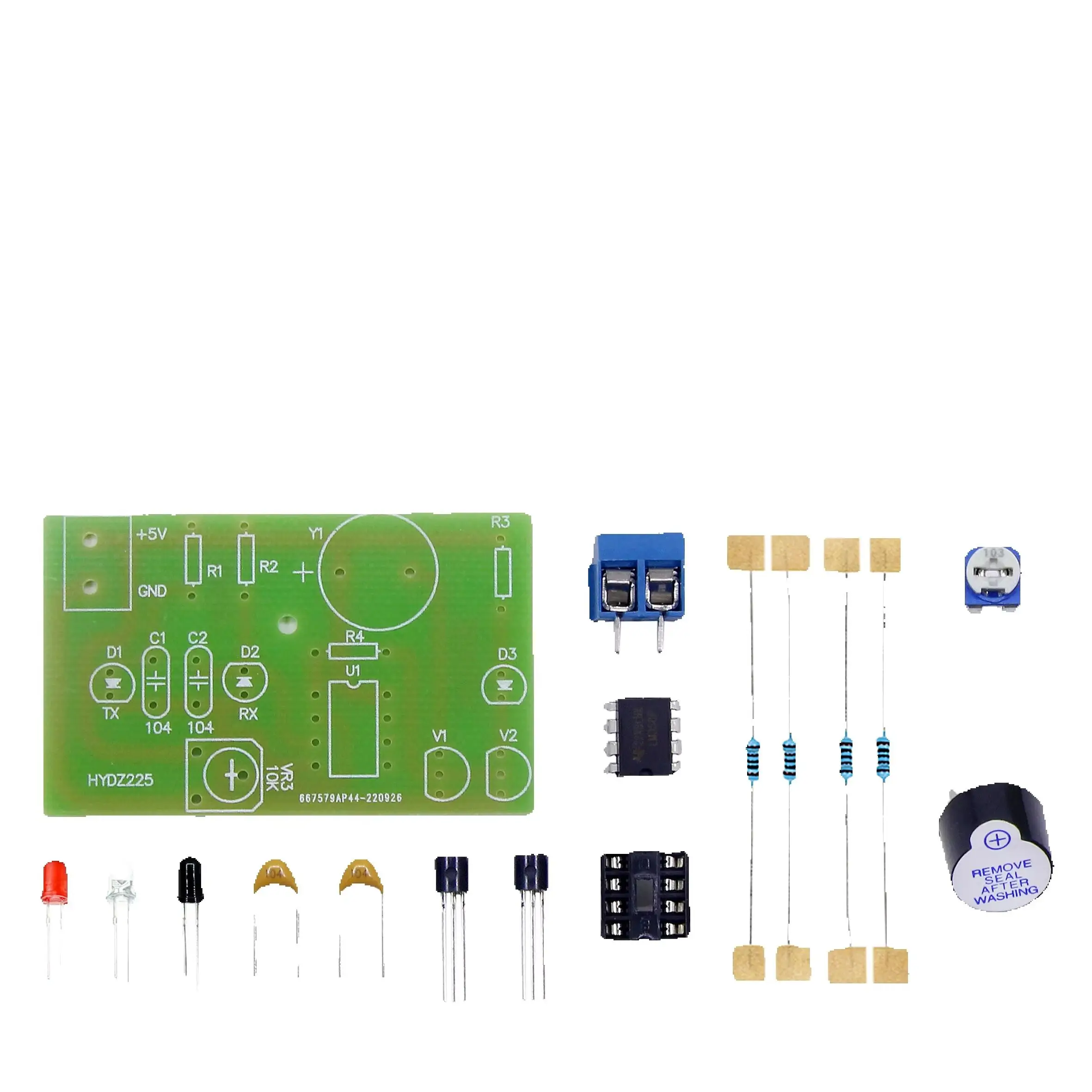 Infrared Induction Alarm Kit Electronic Circuit Welding Product Process Assembly Teaching Practice DIY