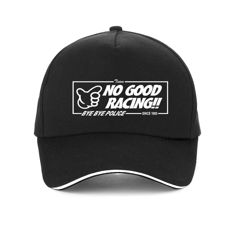 

No Good Racing bye bye police Funny Print baseball cap Adjustable Summer Breathable Men Women Snapback hats Garros