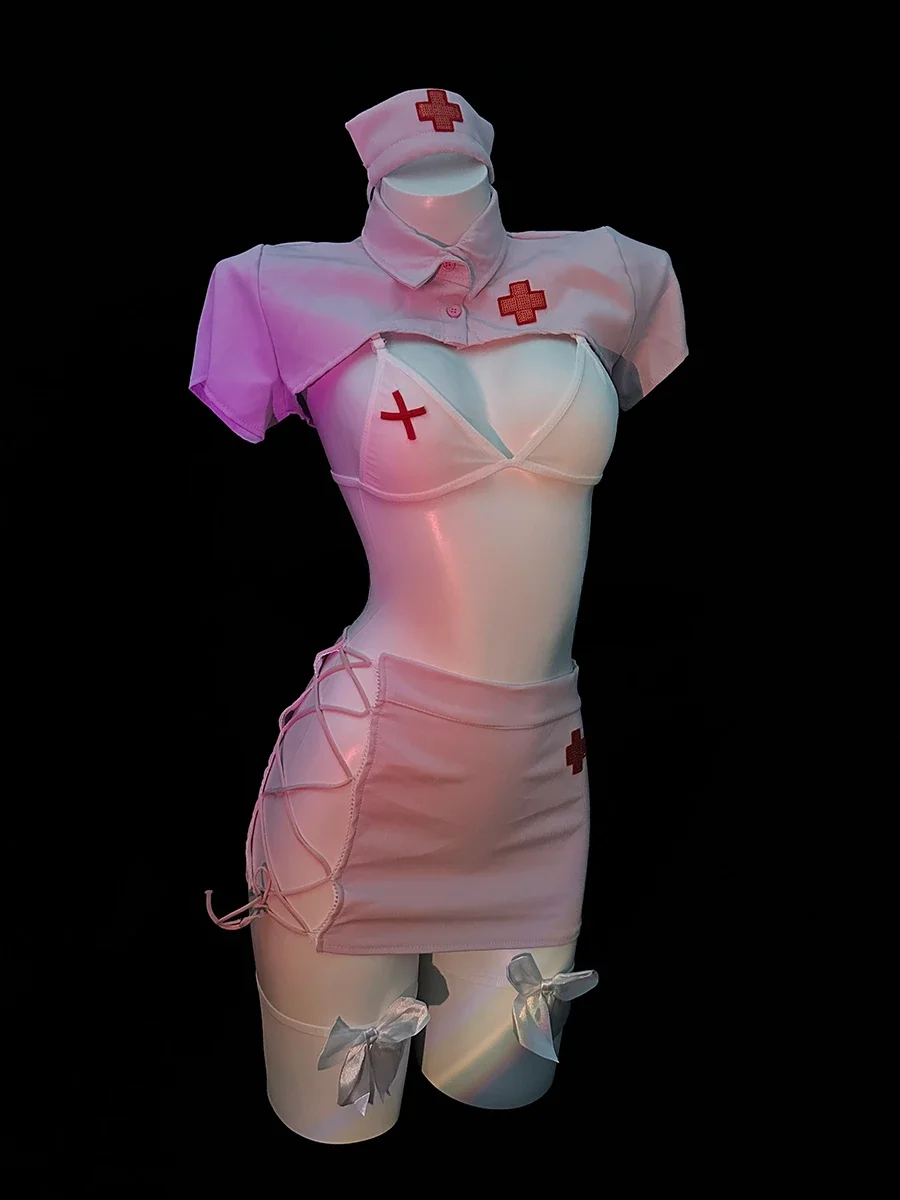 

Sexy pure desire nurse uniform cos cosplay underwear career suit